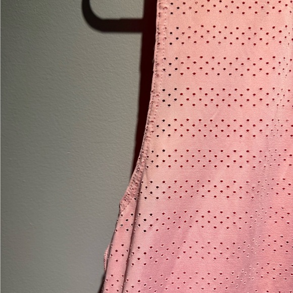 ZYIA Blush Pink Perforated Muscle Tee - Picture 2 of 6